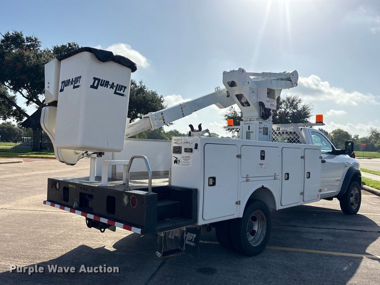 image for item EU0866 2019 RAM 5500 bucket truck
