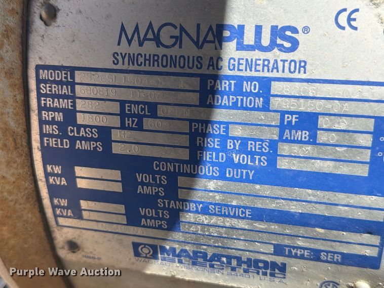 image for item EW2239 2008 MAC 800 generator
