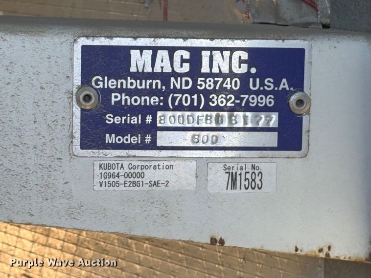 image for item EW2239 2008 MAC 800 generator