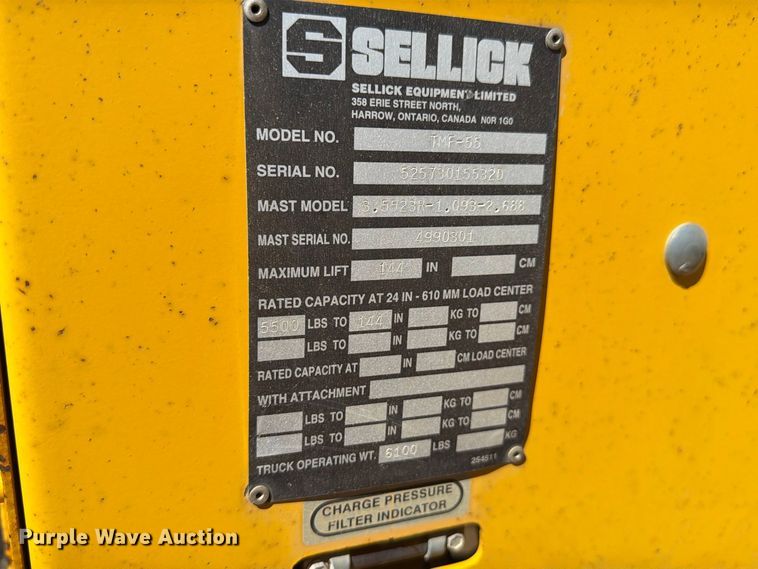 image for item EW2243 Sellick TMF-55 forklift