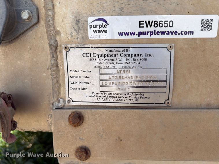 image for item EW8650 CEI AT35L feed delivery trailer