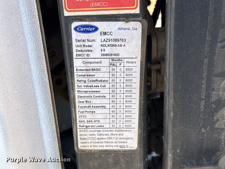 image for item EW8778 Carrier X2 2500A reefer unit