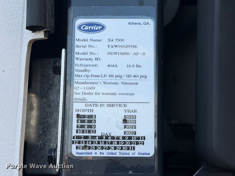 image for item FB5099 2021 Utility VS2RA refrigerated van trailer