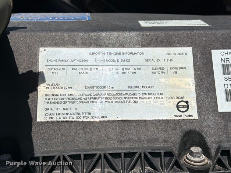 image for item FC3306 2019 Volvo VNR semi truck