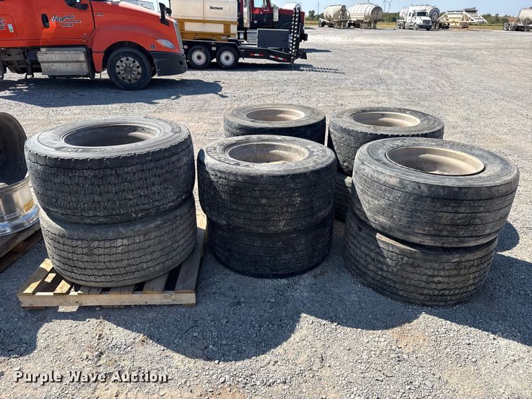 image for item FC4253 (10) Michelin 445/50R22.5 tires and wheels