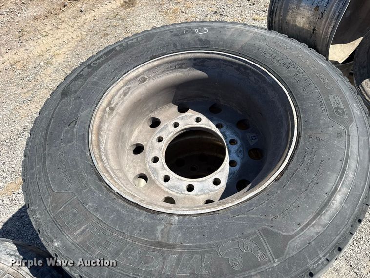 image for item FC4253 (10) Michelin 445/50R22.5 tires and wheels