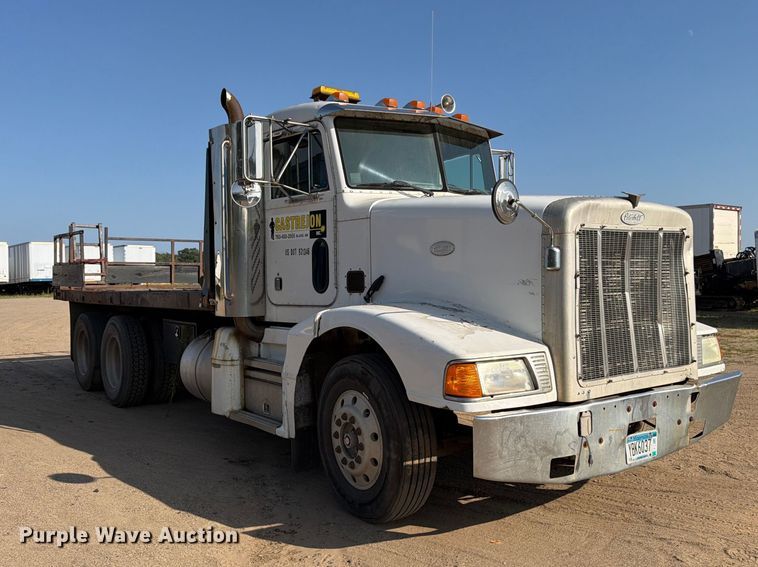image for item FK3379 1996 Peterbilt 377 flatbed truck