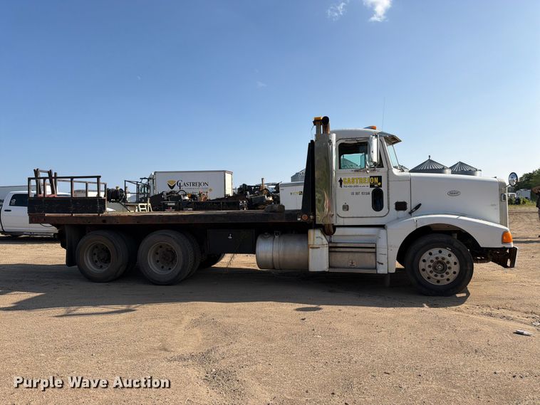 image for item FK3379 1996 Peterbilt 377 flatbed truck