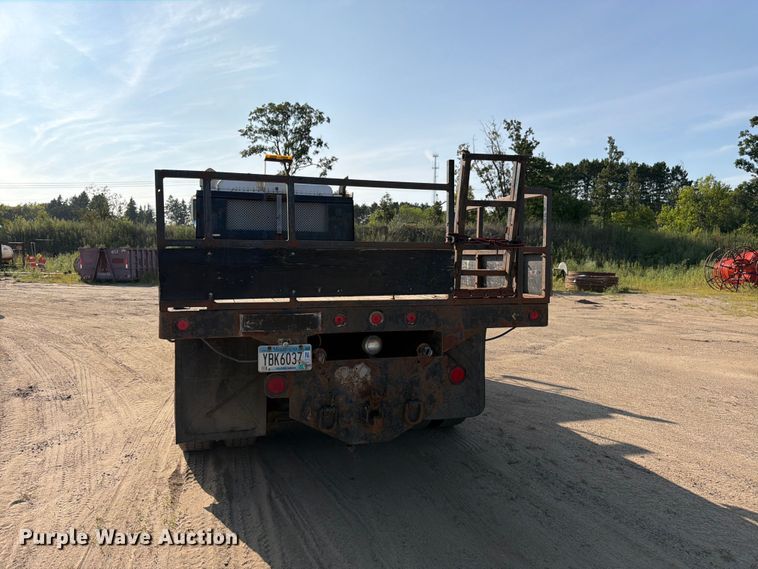 image for item FK3379 1996 Peterbilt 377 flatbed truck