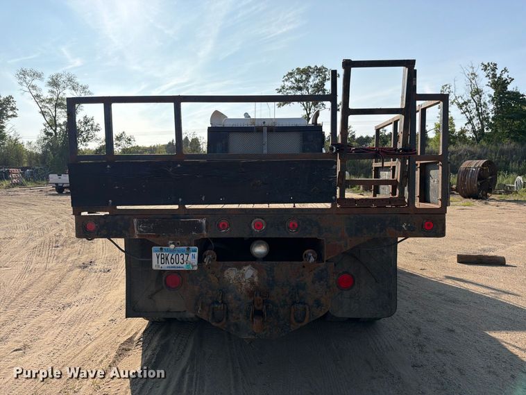 image for item FK3379 1996 Peterbilt 377 flatbed truck