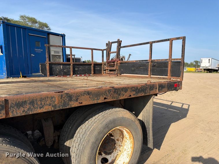image for item FK3379 1996 Peterbilt 377 flatbed truck