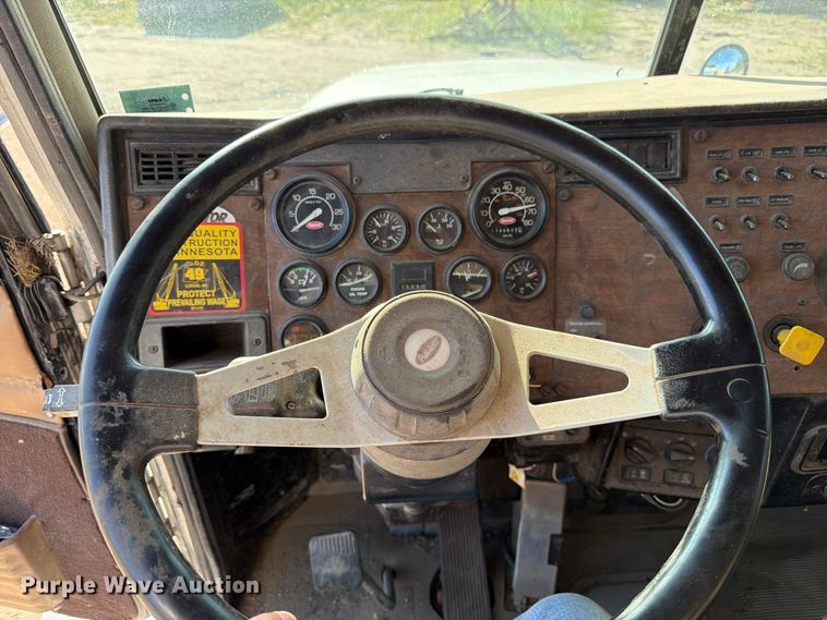 image for item FK3379 1996 Peterbilt 377 flatbed truck