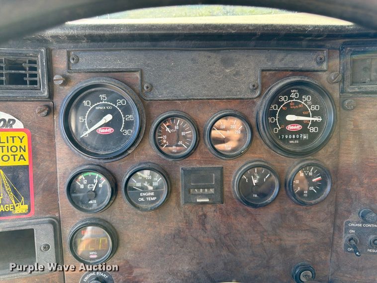 image for item FK3379 1996 Peterbilt 377 flatbed truck