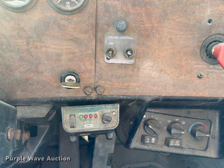 image for item FK3379 1996 Peterbilt 377 flatbed truck