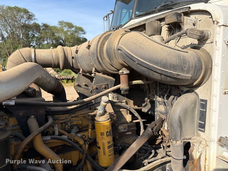 image for item FK3379 1996 Peterbilt 377 flatbed truck