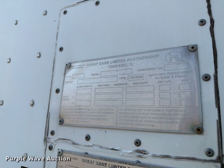 image for item FK4147 2015 Great Dane dry van trailer