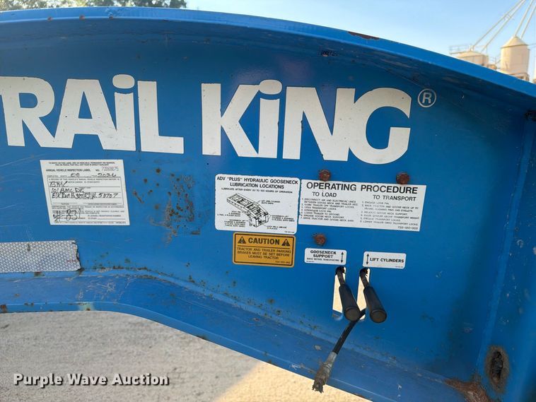 image for item FT8015 2016 Trail King Industries Advantage Plus lowboy equipment trailer