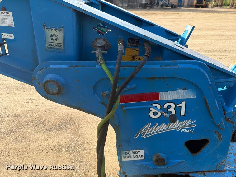 image for item FT8015 2016 Trail King Industries Advantage Plus lowboy equipment trailer