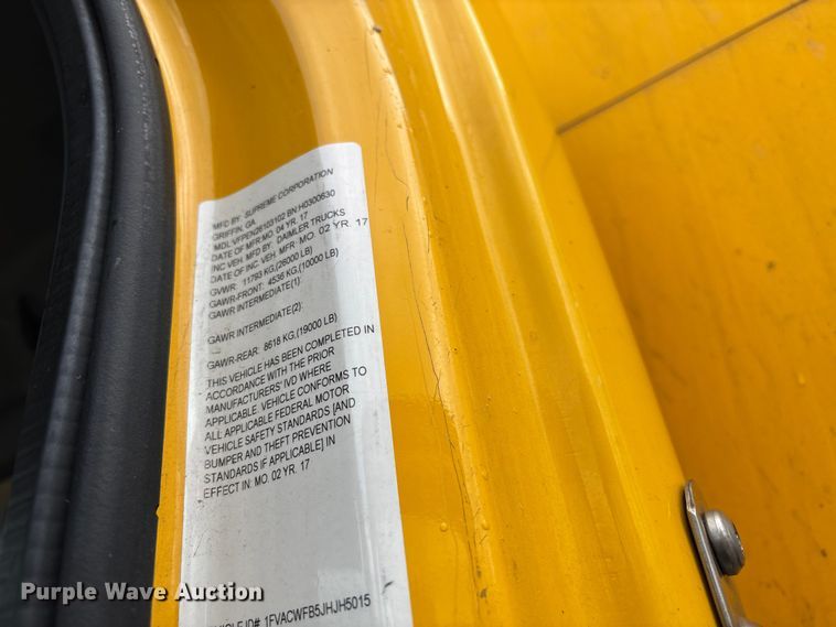 image for item YA3449 2018 Freightliner Business Class M2 box truck