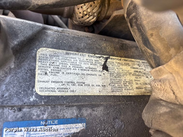 image for item YA3609 2016 Hino 268 box truck