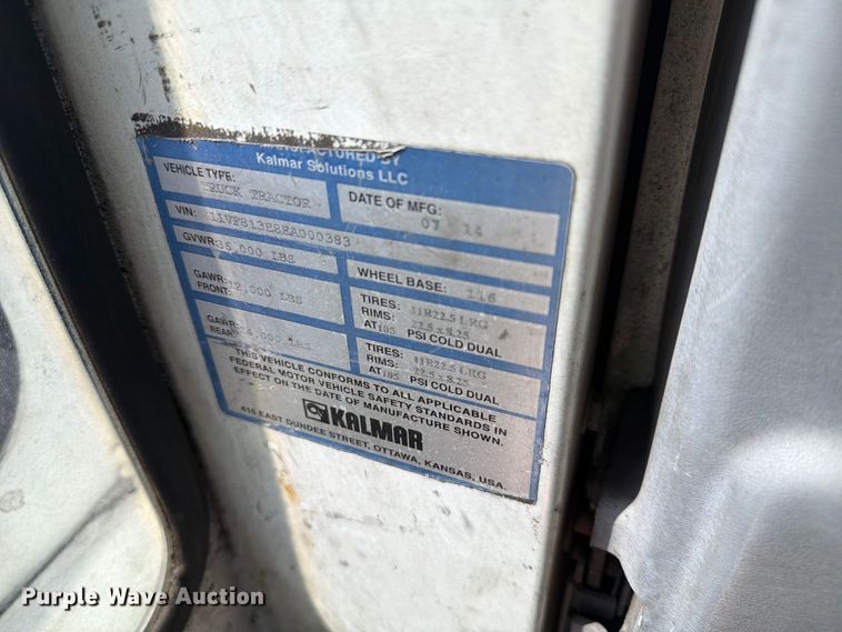 image for item YA3864 2014 Kalmar Ottawa yard truck