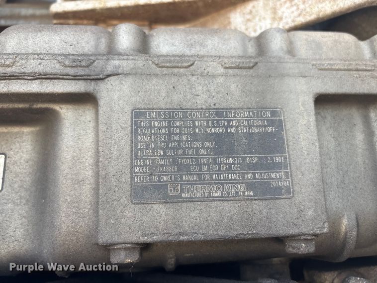 image for item YA4442 2015 Utility VS2RA refrigerated van trailer