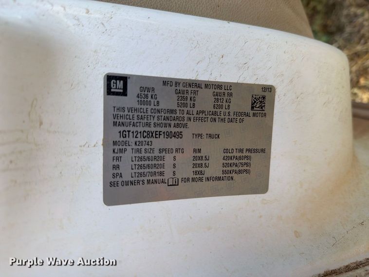 image for item DK6604 2014 GMC Sierra 2500HD Crew Cab pickup truck