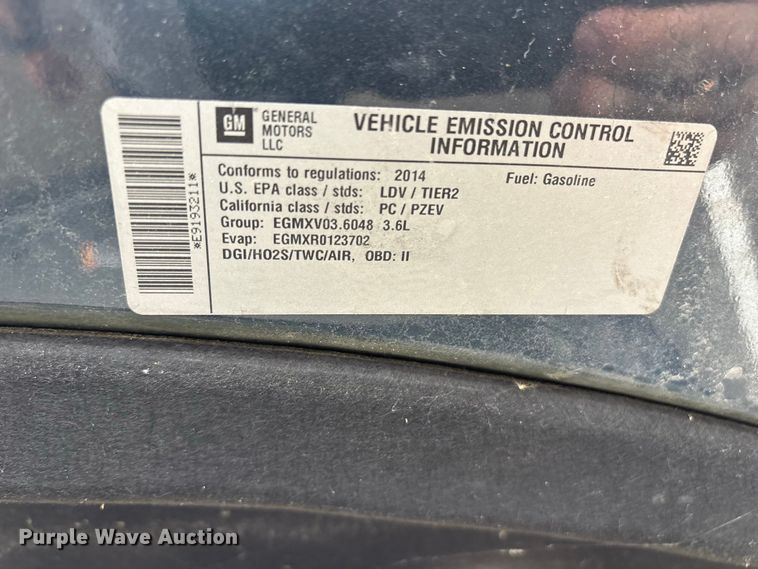 image for item DT2921 2014 Chevrolet Impala Sedan