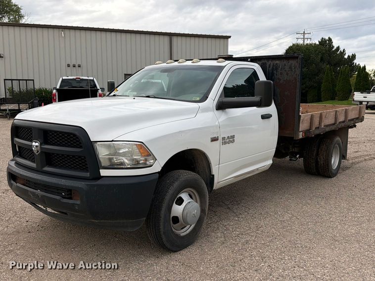 image for item DV2062 2016 RAM 3500 flatbed truck