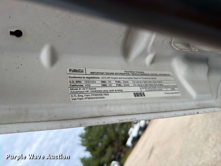 image for item DV2064 2015 Ford F550 utility / service truck