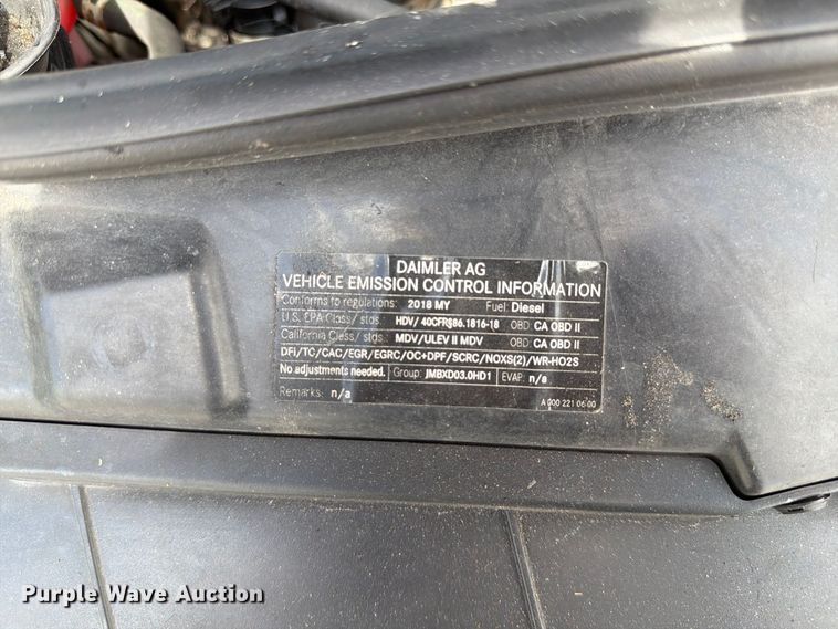 image for item DV7315 2018 Freightliner Sprinter 2500 van