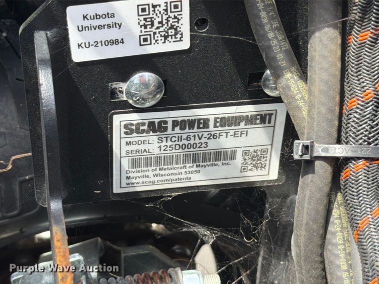 image for item DV7373 SCAG Tiger CAT II ZTR lawn mower