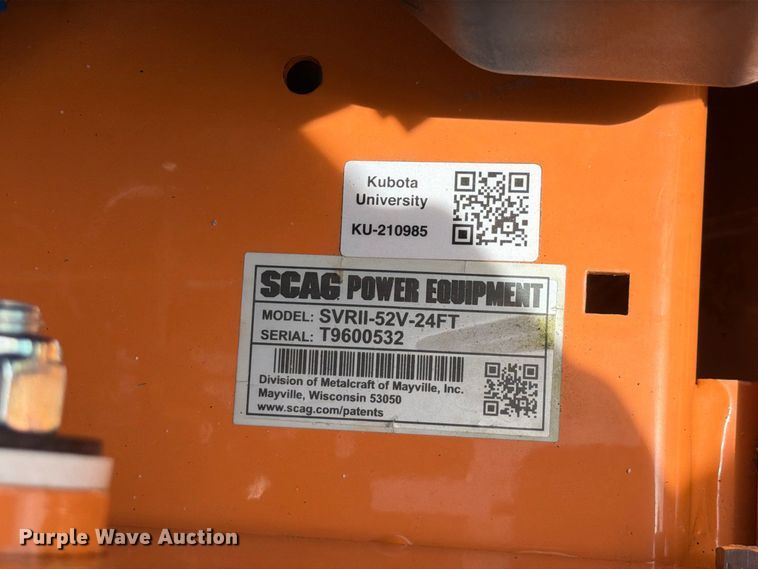 image for item DV7374 Scag V-Ride II ZTR lawn mower
