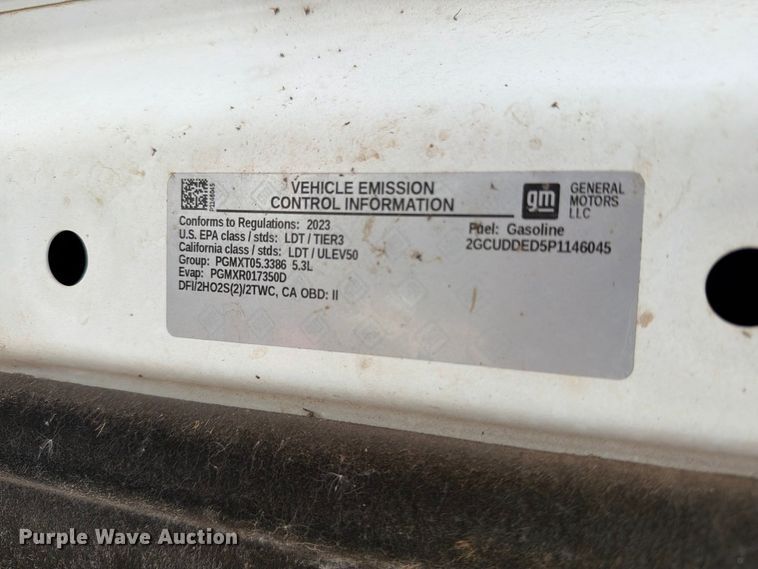 image for item DV8654 2023 Chevrolet Silverado 1500 Crew Cab pickup truck