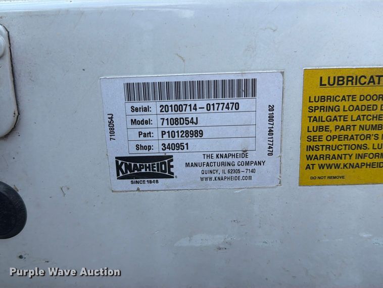 image for item DZ4712 Knapheide 7108D54J utility bed
