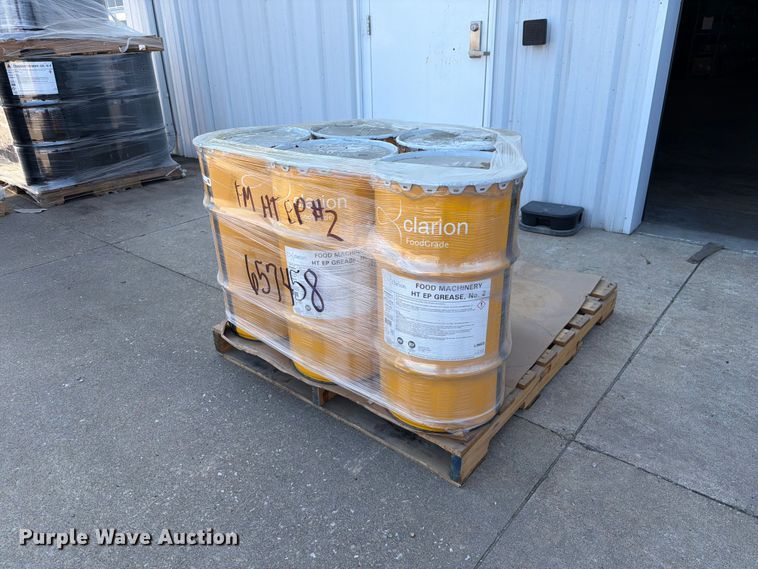 (5) barrels of Clarion Food Machinery HT EP #2 grease