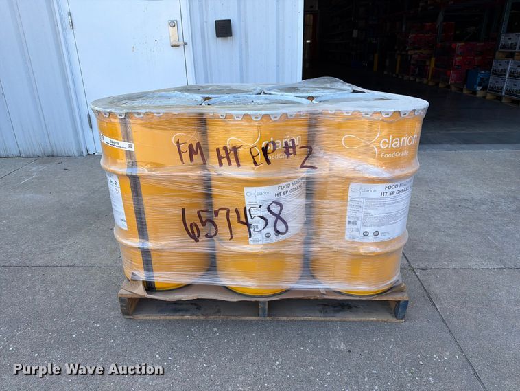 image for item DZ4725 (5) barrels of Clarion Food Machinery HT EP #2 grease