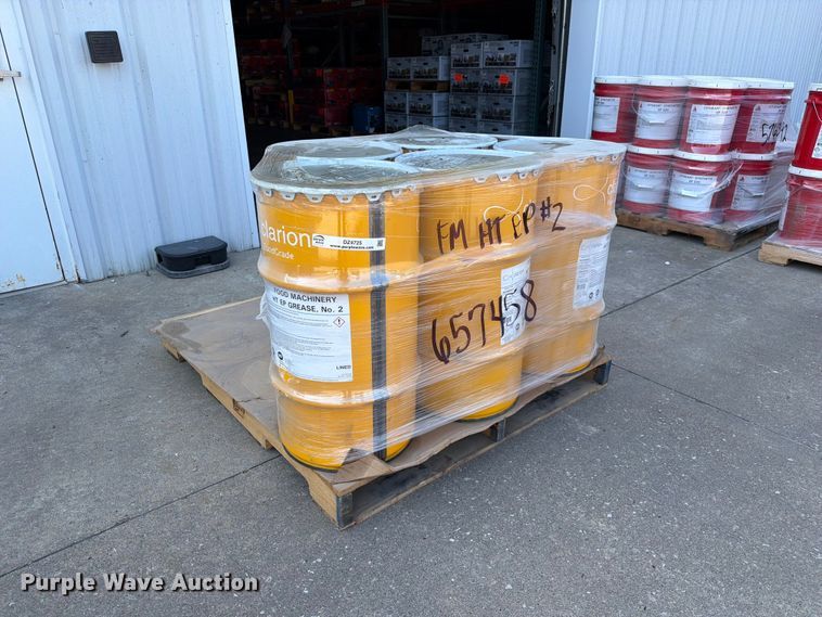 image for item DZ4725 (5) barrels of Clarion Food Machinery HT EP #2 grease