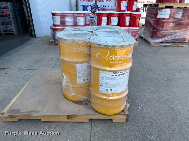 image for item DZ4725 (5) barrels of Clarion Food Machinery HT EP #2 grease