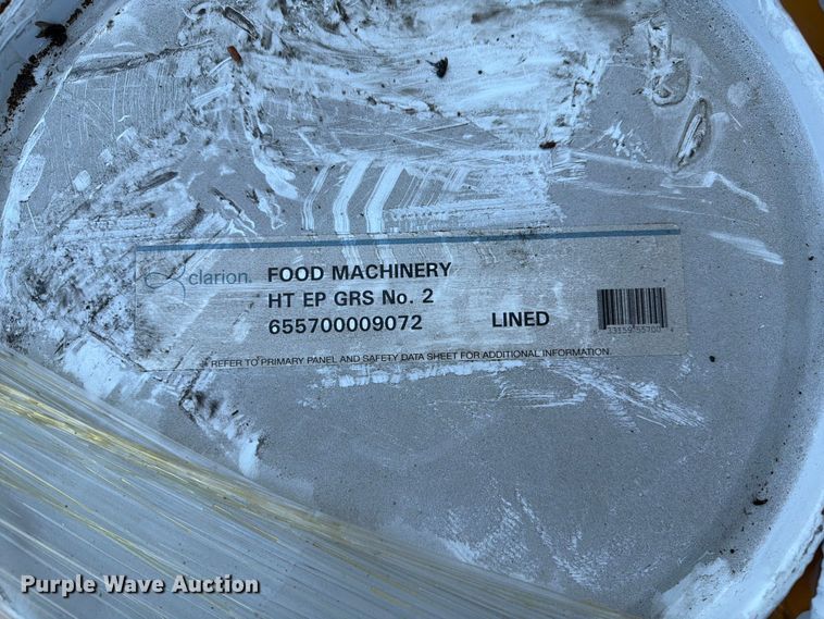 image for item DZ4725 (5) barrels of Clarion Food Machinery HT EP #2 grease