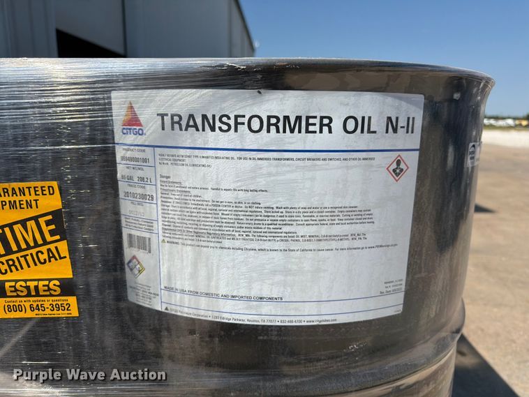 image for item DZ4726 (11) barrels of Citgo transformer oil N-II