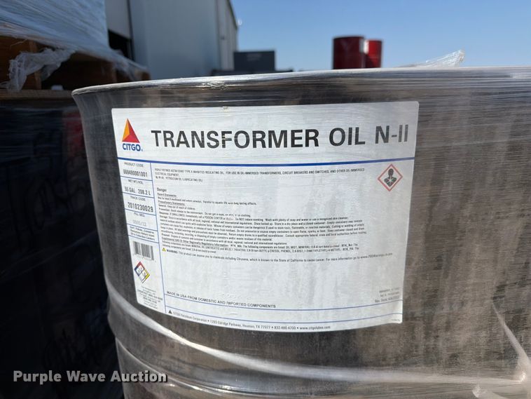 image for item DZ4726 (11) barrels of Citgo transformer oil N-II