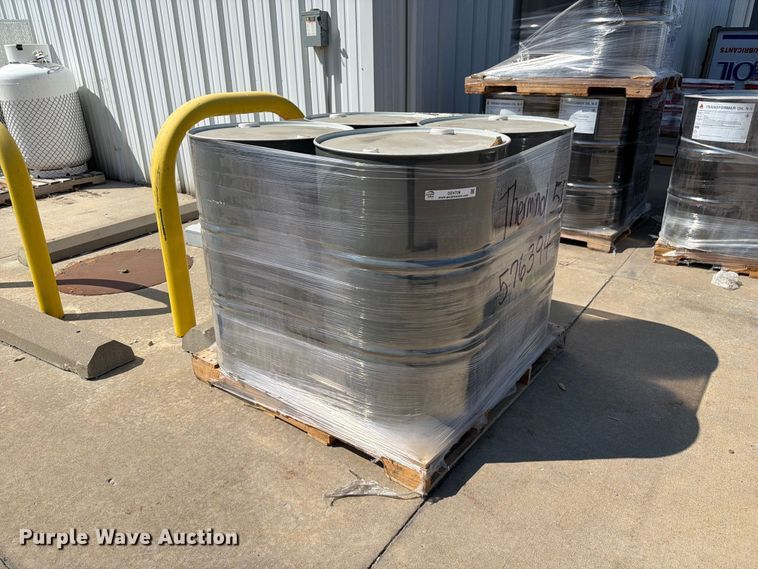 (4) barrels of Therminol 55 heat transfer fluid