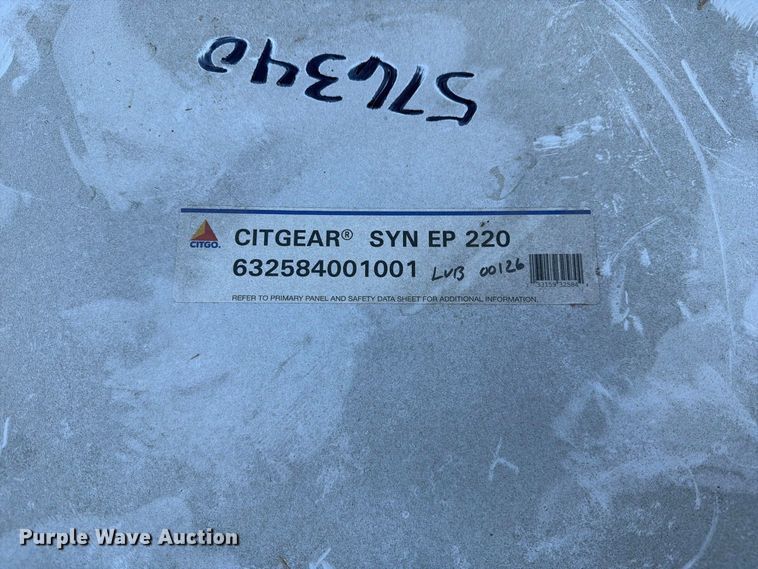 image for item DZ4730 (5) barrels of Citgo Citgear Synthetic EP 220