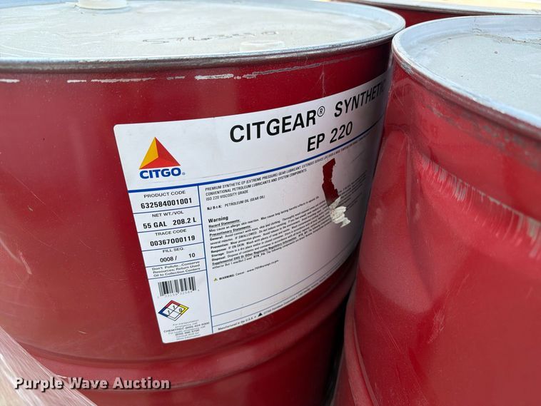 image for item DZ4730 (5) barrels of Citgo Citgear Synthetic EP 220