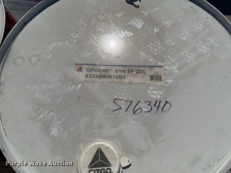 image for item DZ4730 (5) barrels of Citgo Citgear Synthetic EP 220