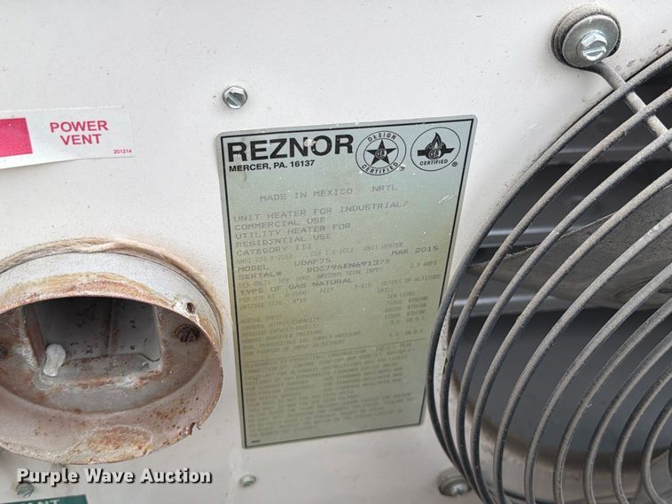 image for item DZ4799 (2) Reznor V3 TCore2 heaters