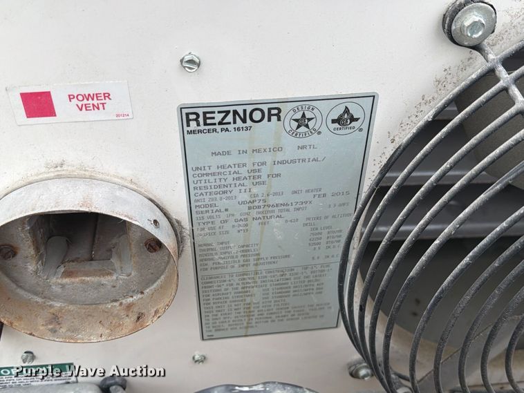 image for item DZ4799 (2) Reznor V3 TCore2 heaters