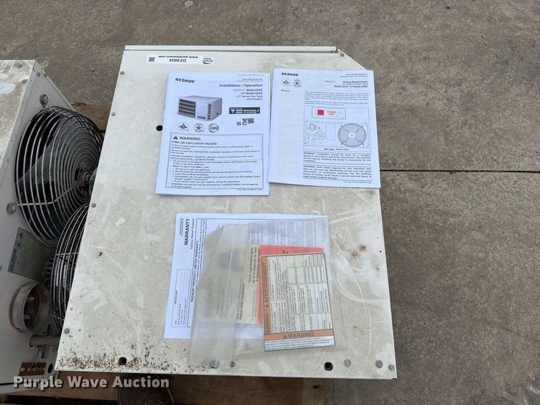 image for item DZ4800 (2) Reznor V3 TCore2 heaters
