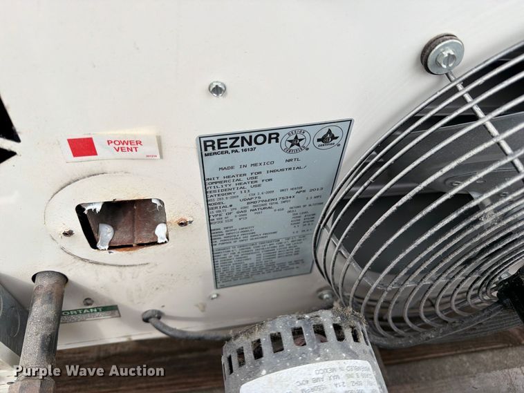 image for item DZ4801 (2) Reznor V3 TCore2 heaters